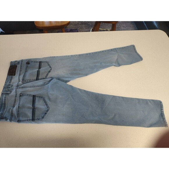 Buffalo David Bitton Axel Jeans Mens 32x29 Blue Slim Stretch Denim Light Wash - Picture 7 of 8